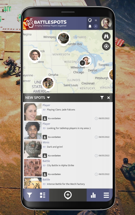 BattleSpots App, latest entries by other Tabletop players